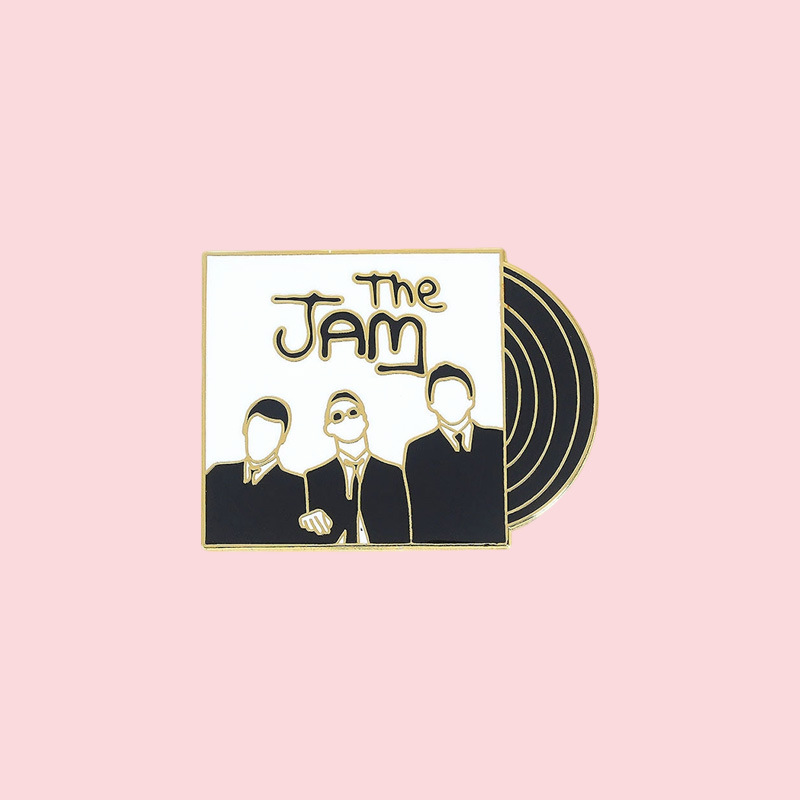 European and American Punk Band Cover Enamel Brooch Mods Rock Band Metal Badge Collar Bag Clothing Accessories