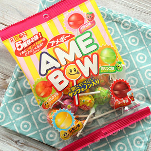 Japan imported candy wholesale Lollipop Lobo independent packaging ribon children's comprehensive fruit hard candy