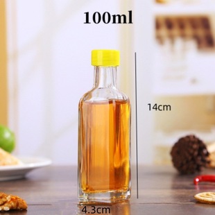 100-1000ml square transparent dark green tea glass olive oil bottle camellia oil peanut oil sesame oil bottle empty bottle