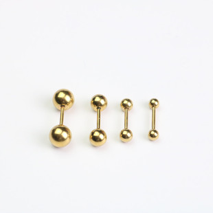 Cross-border Hot Sale Titanium Ball Bean Ear Nail Ear Bone Nail Dumbbell Ball Ball Ear Nail Ear Bone Nail Piercing