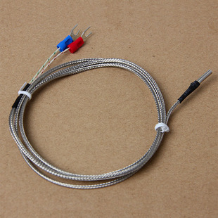 3DSWAY 3d printer accessories k type thermocouple temperature sensor pure copper silver plated 3*15*1000