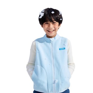 Heybetter Kidsren's Flat Velvet Vest Light Warm Velvet Warm Boys and Girls Inner and Outer Wear Autumn and Winter Tops