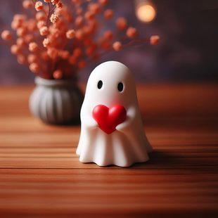 Cute Ghost Statuet Хэллоуин креативные призрачные украшения для дома садовые украшения