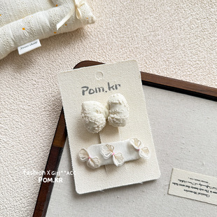 New French Style Gentle Style Lace Bow Girl's Hairpin Sweet All-match Girl's Bangs Side Clip Headdress Hairpin