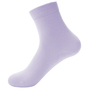 Cotton mid-calf length socks autumn and winter women's socks non-slip sweat-absorbent antibacterial deodorant candy color women's pile socks casual women's socks