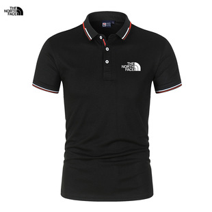 Cross-border summer men's short-sleeved T-shirt fashion lapel polo shirt short-sleeved sports casual polo shirt in stock