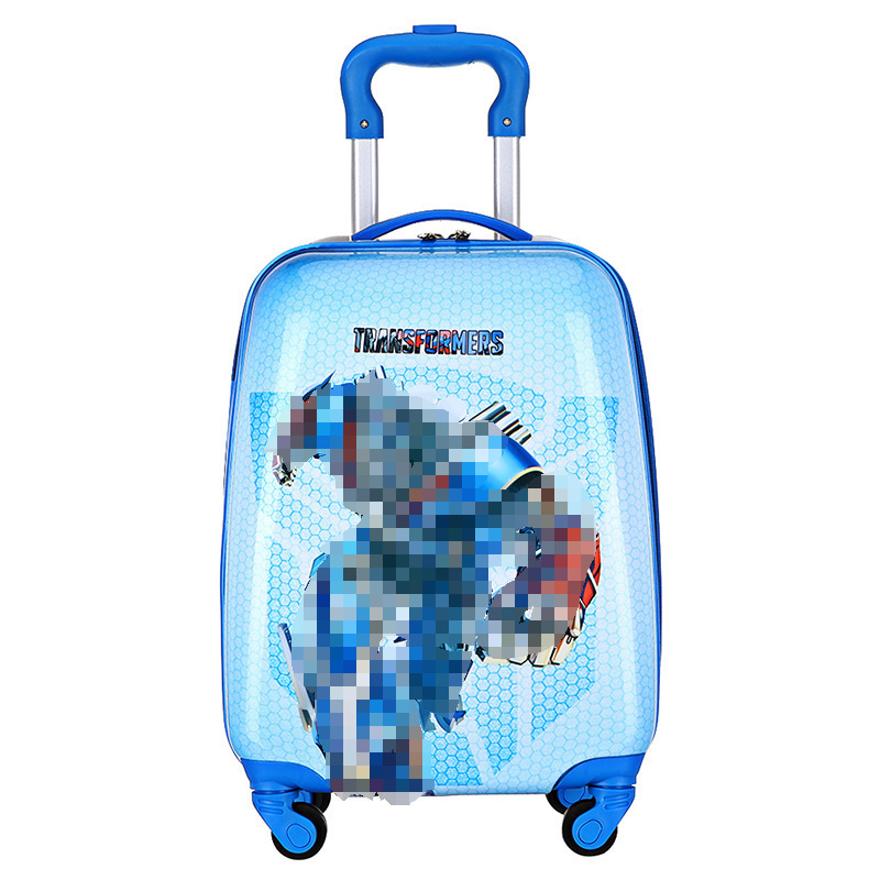 New Large-Capacity Children's Suitcase with Logo Printing, Educational and Training Gift Box, Anime Cartoon Children's Trolley Case