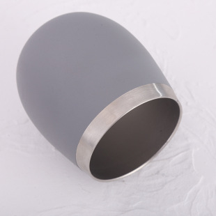 Amazon Water Cup Big Belly Eggshell Cup 304 Stainless Steel Thermos Cup Red Wine Rainbow Paint U-Shaped Egg Cup