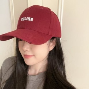 Korean Style New Arrival Hard Top Letter Fashionable Casual All-Match Baseball Cap Children's Spring and Summer Sunshade Sunscreen Cap Student