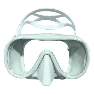 New diving goggles large frame HD adult snorkeling mirror tempered glass liquid silicone mask diving equipment