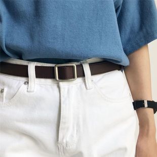 Niche Design American Style Belt Women's 2024 New Summer All-match Ins Casual Belt Black Star Black