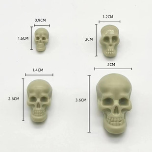 Plastic Skull Halloween Ghost Festival Small Toy DIY Accessories Decorations Ghost Mini Skull