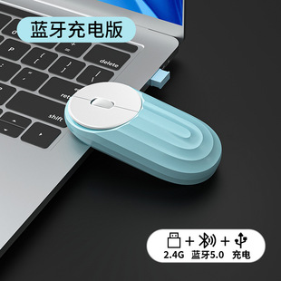 Wireless Bluetooth Mouse Dual-Mode Mute Rechargeable Female Male for Huawei Xiaomi Apple Lenovo Computer Universal