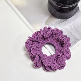 New Year Red Wool Woven Hair Rings Sweet Girl Marubeni Hair Rope All-match Hair Strap Hair Accessories Autumn and Winter Accessories