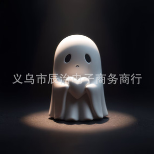 New Cross-border Halloween Middle Finger Love Ghost Desktop Decoration Creative Decoration Festival Funny Decoration