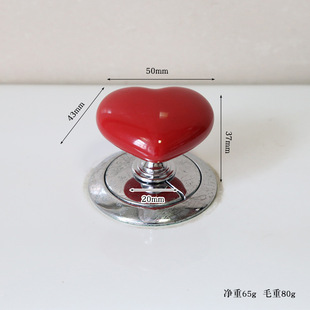 Color heart-shaped love toilet press cute toilet flush button toilet button artifact lifter accessories