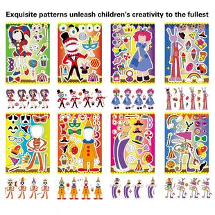 Children's Birthday Party Gift Sticker Make Your Own face Sticker