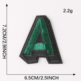 Computer Embroidered 26 English Letter Cloth Label Name Marker Ball Dress Marker Patch Clothing Accessories Embroidered Cloth Paste