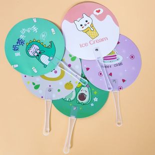 Креативный мультфильм о животных фрукты летом холодный вентилятор летом пластиковый рекламный вентилятор подарок оптовая продажа культурных товаров