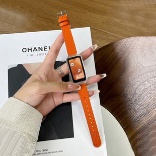 For Huawei Bracelet 8/9/7nfc/6Pro Strap Replacement Strap Glory Bracelet 6/7 Business Leather Strap