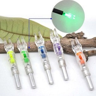 Luminous Arrow Tail Bow Arrow Support Arrow Tail 5.3 Inner Diameter Luminous Arrow Tail Bow String Trigger Automatic Lighting with Switch