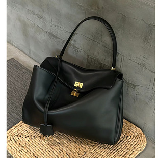 Cross-border New B Home Leather Large Capacity Tote Bag Women's Shoulder Crossbody commuter Bag Underarm Bag Rodeo Handbag