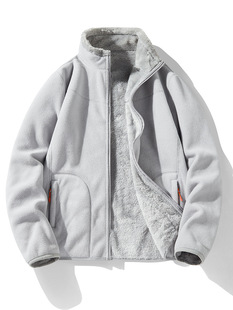 Outdoor Couple Double-sided Fleece Clothes Women's Fleece Autumn and Winter Outdoor Thickened Warm Sweater Jacket for Men