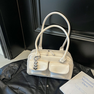 Women's Bag 2024 New Retro College Style All-match Large Capacity Casual College Student Class-commuter Bag Shoulder Hand Bag