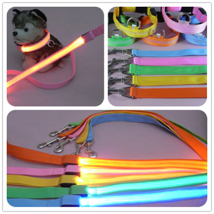 LED pet luminous collar luminous pet with USB rechargeable luminous collar