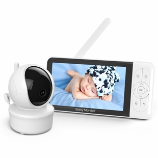 5 inch 2 million HD baby monitor APP remote baby caregiver two-way voice intercom baby monitor