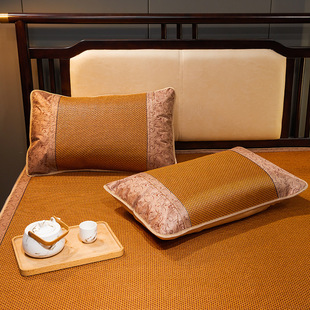 [a pair of] summer mat pillowcase rattan mat cold pillow head cover adult pillowcase 48*74 summer pillow cover