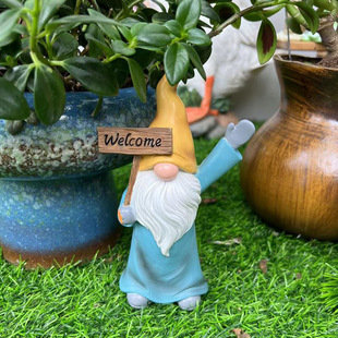 Factory Direct supply cross-border new resin faceless elderly Gandalf outdoor garden courtyard decoration ornaments