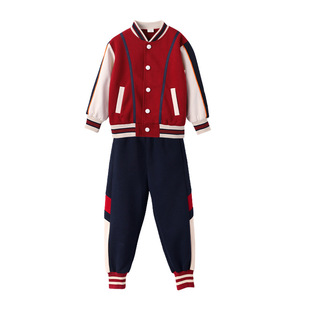 Kindergarten Garden Clothes New British Style Baseball Clothes Primary School Uniform suit Class Clothes Spring and Autumn Clothes Summer Three-piece Set