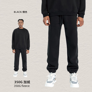 KITE Men's 350g Плюшевые прямые брюки 2024 осень и зима новые сплошные свободные спортивные повседневные брюки мужские