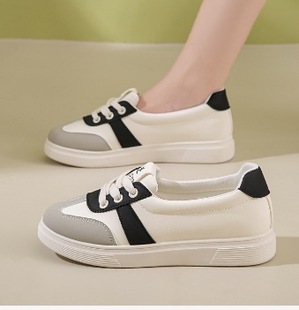 New 2024 Spring and Summer Height-raising Board Shoes Platform Bottom Wear-resistant Street Photoshoot Trendy Simple Women's Shoes Student Shoes