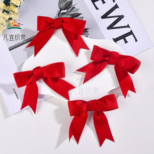 Factory direct 2.5cm polyester cotton with dovetail T-knot bow accessories DIY handmade gift clothing decoration