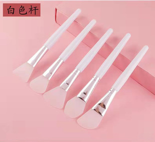 White Rod Silicone Mask Brush Beauty Soft Head Makeup Brush Mud Mask Film Adjusting Stick DIY Beauty Makeup Tools Makeup Brush Tools