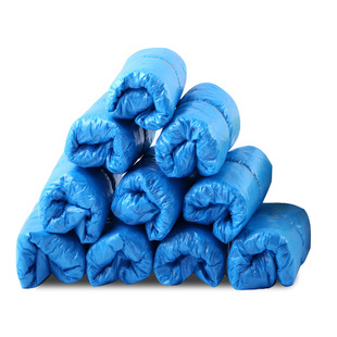 Disposable waterproof shoe cover 100 thick non-slip indoor household foot cover PE plastic rain shoe cover