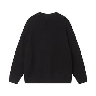 High version 2023 autumn and winter Paris B's new letter LOGO men's and women's same pullover sweater sweater