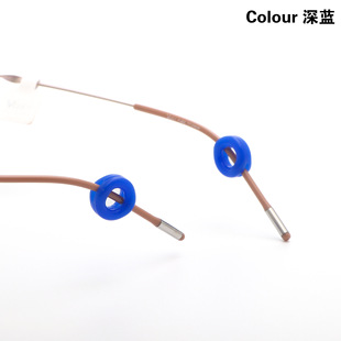 Glasses Silicone Ear Masses Silicone Ring Round Candy Color Ear Masses Ear Hook Ear Masses Color Accessories Wholesale
