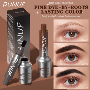 DUNUF2 Color Air Cushion Eyebrow Dyeing Cream Wild Eyebrow Color Holding Color Not Easy to Take off Makeup Natural Root and Root