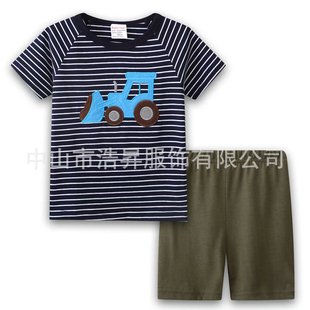 New best-selling European and American children's clothing suit manufacturers direct supply 2-7 years old men's and women's children's clothing suit
