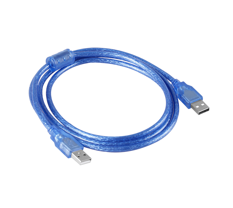 Double male and female USB cable male to male A/A pair of copy cable copper data transparent mouse keyboard extension cable
