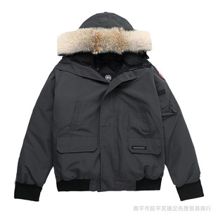 Putian goose down jacket flight jacket men's and women's 2025 new winter thick coat men's bomber jacket