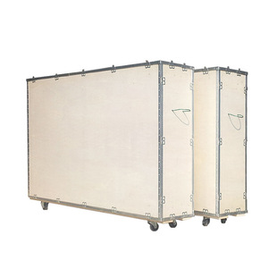 Factory wholesale steel belt wooden box equipment packaging box Shandong export steel belt wrapping removable logistics packaging wooden box
