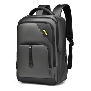 Backpack Men's Texted Water-repellent Senior high school College Students' Computer Multi-compartment Business Casual Backpack Large Capacity