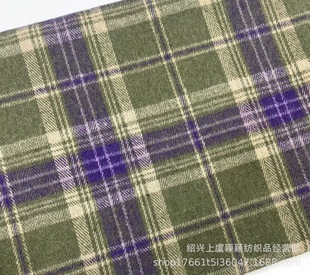Factory Direct supply polyester cotton yarn-dyed plaid single-sided brushed flannel autumn and winter fashion shirt fabric in stock