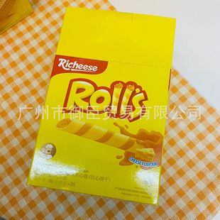 Wholesale Indonesian Imported Lai Cheese Cheese Stick Cheese Flavor Sandwich Roll Filled Biscuits Egg Roll Snacks 180g