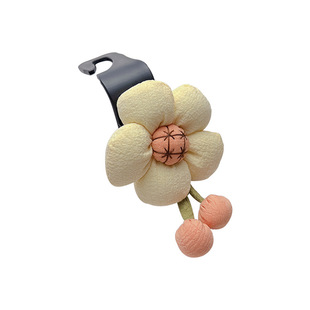 Car hook cute fabric flower multi-function car seat back row storage invisible car hook female