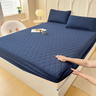 Foreign trade waterproof bed hat cross-border padded urine proof non-slip all-inclusive Simmons mattress protection set bedspread single wholesale